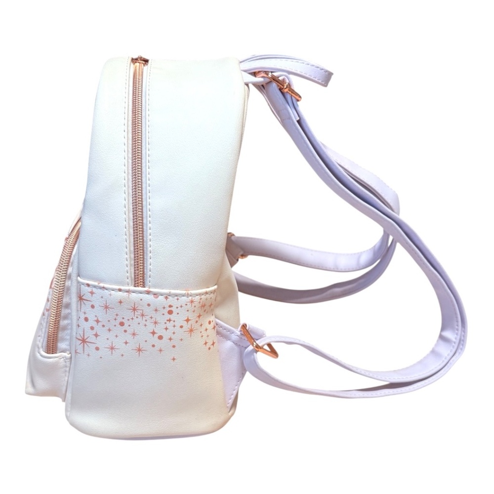 Loungefly Disney Tangled Rapunzel Stars Mini Backpack - Rose Gold Light tones - Picture 5 of 6